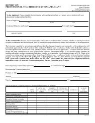 Letter of Recommendation Form - Graduate School of Education