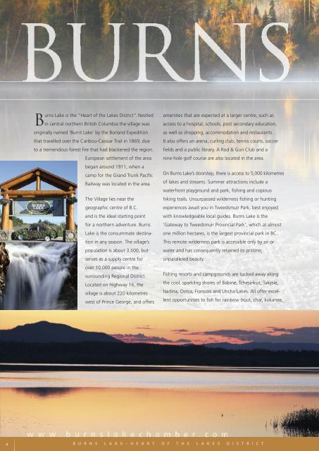 Visitor Guide - Burns Lake