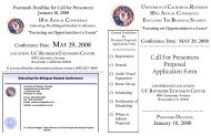 Call For Presenters Proposal Application Form - Graduate School of ...