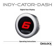 Digital Gear Display Operating Instructions - Indy-Cator