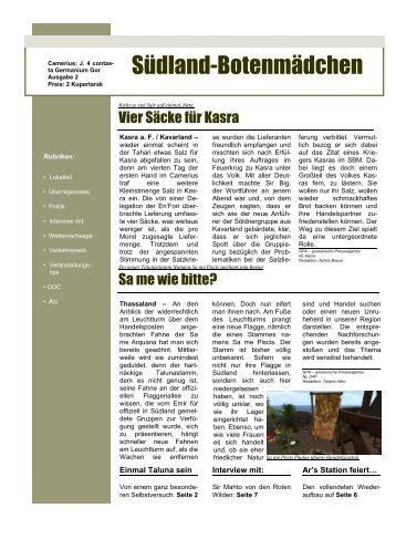 6. Ausgabe - Oase der Vier Palmen