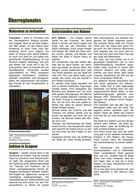 6. Ausgabe - Oase der Vier Palmen