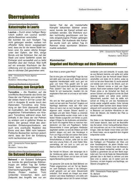 9. Ausgabe - Oase der Vier Palmen