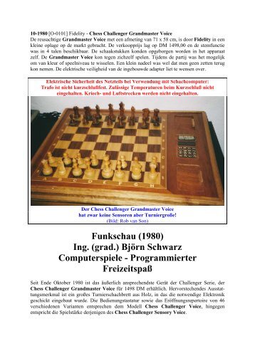 Hans-Peter Ketterling Chess Challenger Grandmaster Voice