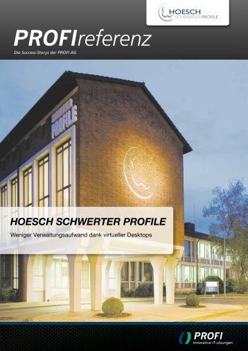 HOESCH SCHWERTER PROFILE - PROFI Engineering Systems AG
