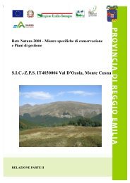 SIC-ZPS IT4030004 Val D'Ozola, Monte Cusna - Parco Nazionale ...