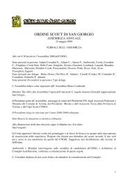 verbale dell'Assemblea - Ordine Scout di San Giorgio - Cngei