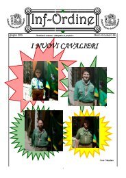 I NUOVI CAVALIERI - Ordine Scout di San Giorgio - Cngei