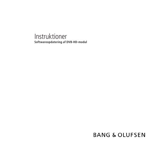 Instruktioner - BeoForum.dk