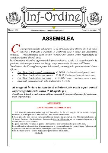 ASSEMBLEA - Ordine Scout di San Giorgio - Cngei