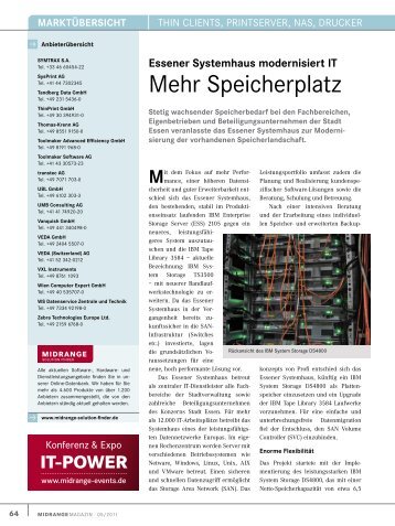 Essener Systemhaus modernisiert IT - PROFI Engineering Systems ...