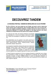 DECOUVREZ TANDEM - Valenciennes MÃ©tropole