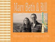 Bill and Mary Beth - The Adoption Alliance