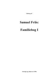 Samuel Friis: Familiebog I - Johs. Lind