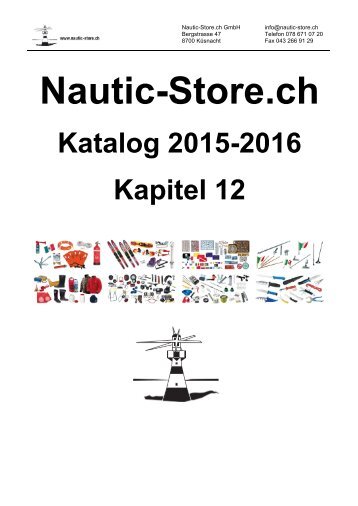 Nautic-Store.ch Bootszubehör Katalog Kapitel 12 