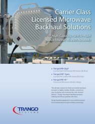 Carrier Class Licensed Microwave Backhaul ... - ANDESwireless