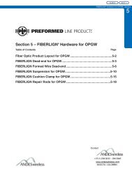 Section 5 â FIBERLIGNÂ® Hardware for OPGW