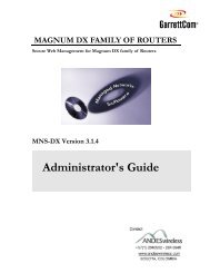 MNS-DX Software Manual - GarrettCom