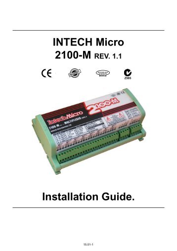 2100-M Installation Guide - Intech Instruments Ltd