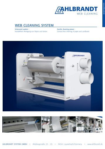 WEB CLEANING SYSTEM - Ahlbrandt System GmbH