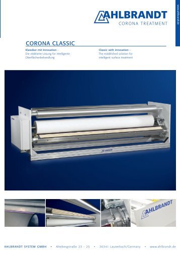 Classic Corona 4 Seiter.indd - Ahlbrandt System GmbH