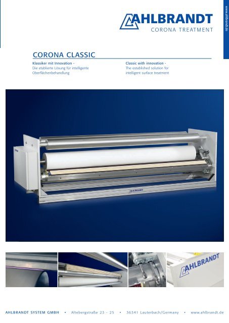 Classic Corona 4 Seiter.indd - Ahlbrandt System GmbH