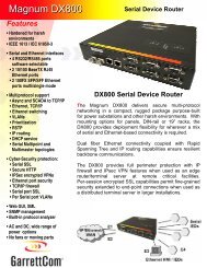 Magnum DX800 Serial Device Router - GarrettCom
