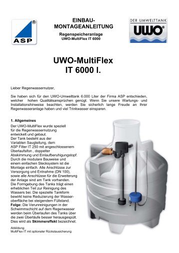 UWO-MultiFlex IT 6000 l. - ASP-UWO