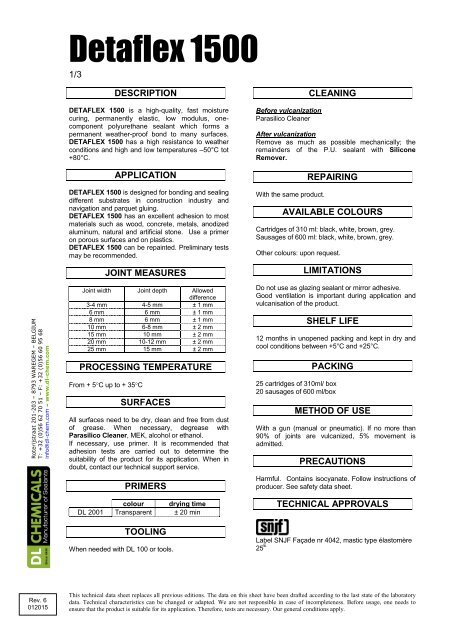 Detaflex 1500 - DL Chemicals