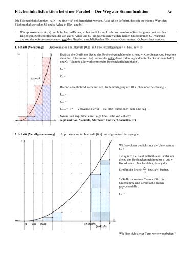 Der Weg zur Stammfunktion - K-achilles.de