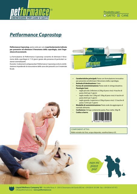 Petformance Coprostop - PetNet.it