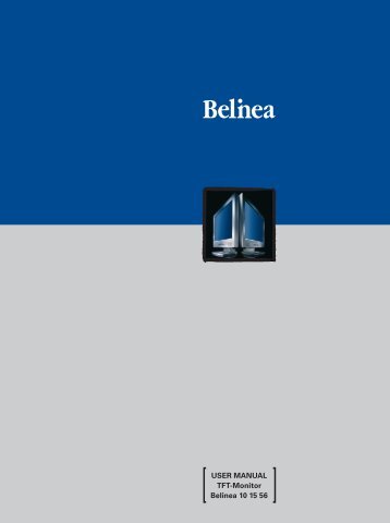 USER MANUAL TFT-Monitor Belinea 10 15 56 - ECT GmbH