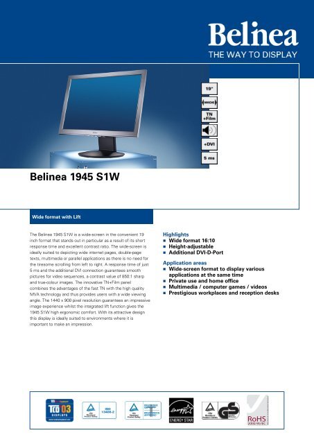 BELINEA 1945S1W WINDOWS 7 64 DRIVER BELINEA 1945S1W TELECHARGER PILOTE