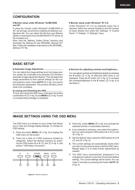 LCD-Monitor Belinea 1705 G1 Handbuch Manual Ma ... - ECT GmbH