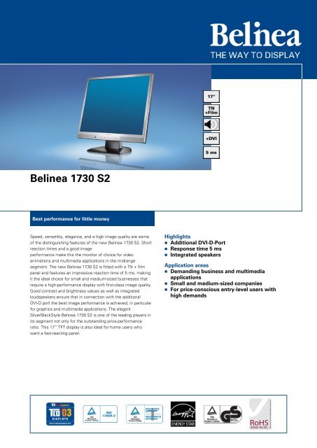 BELINEA 1730 S2 DRIVER (2019) BELINEA 1730 S2 DRIVER