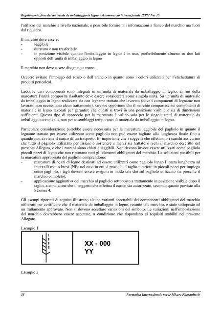 Regolamento del materiale da imballo in legno nel ... - Treu