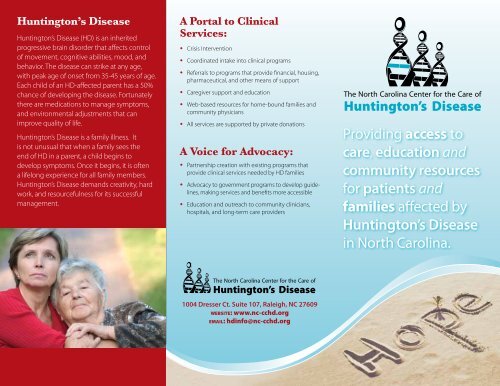 A Portal to Clinical Services - North Carolina Medical Society