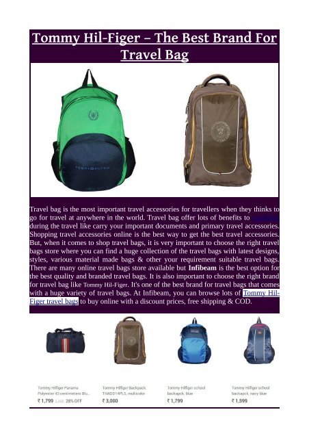 top brand travel bags