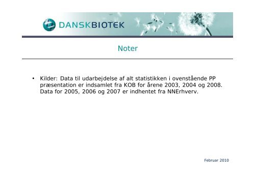 Statistik vedrÃ¸rende bioteknologiske virksomheder i ... - Dansk Biotek
