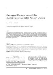 303-305 Meningeal Karsinomato - TÃ¼berkÃ¼loz ve Toraks