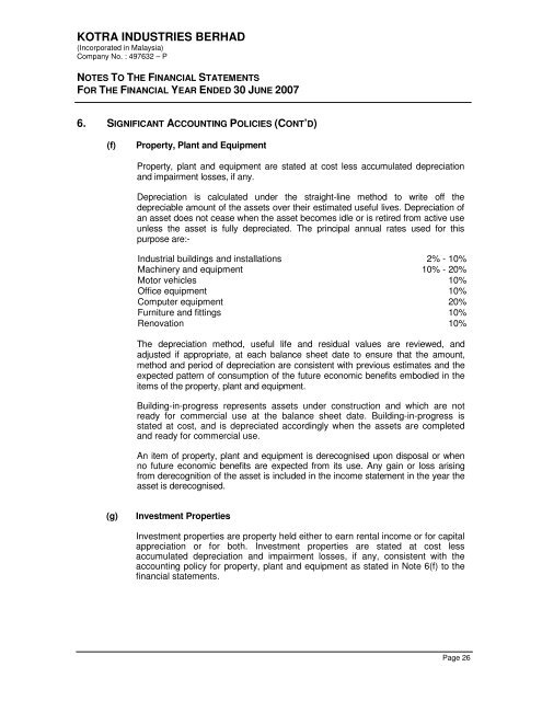 KOTRA INDUSTRIES BERHAD - Kotra Pharma