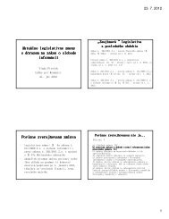AktuÃ¡lne legislatÃ­vne zmeny s dÃ´razom na zÃ¡kon o slobode informÃ¡ciÃ­