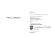 KORUPCIA NA SLOVENSKU - Transparency International Slovensko