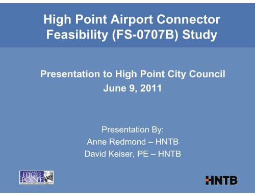 High Point Airport Connector 06/13/11 ... - Transportation
