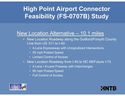 High Point Airport Connector 06/13/11 ... - Transportation