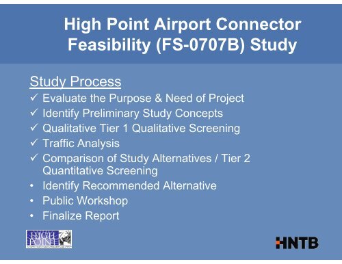 High Point Airport Connector 06/13/11 ... - Transportation