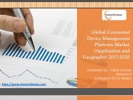 Device Management Platform Market (Application and Geography) 2012-2020