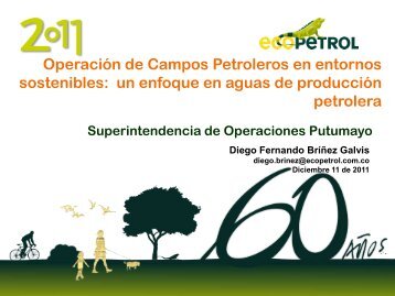 operaciones de campos petroleros en entornos sostenibles