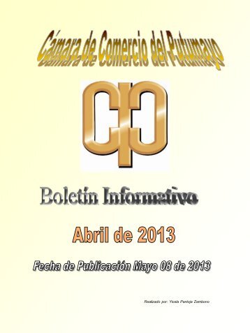 Boletin Informativo - CÃ¡mara de Comercio de Putumayo