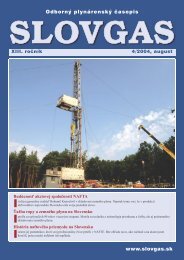 Slovgas 4/2004 - Slovenský plynárenský a naftový zväz